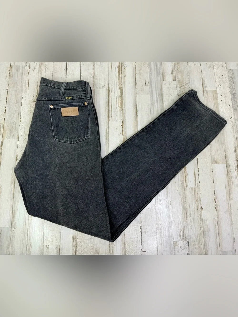 Wrangler Jeans Men's 34x38 Black Cowboy Western Outdoors 13MW2WK
